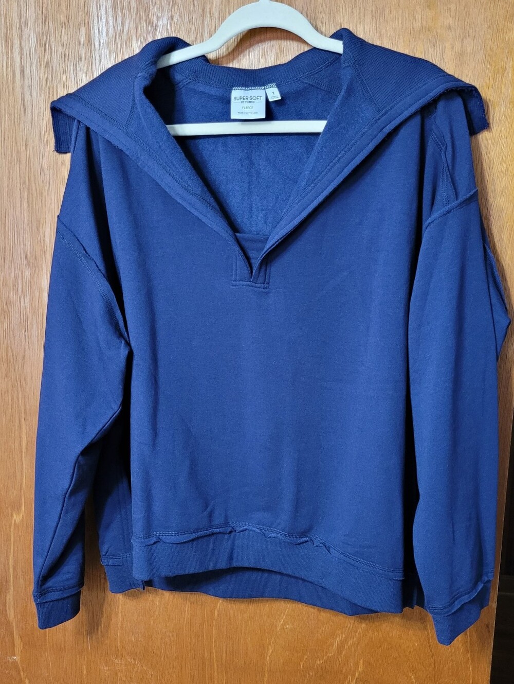 Super Soft By Torrid Fleece Wide Collar Sweatshirt Size 1 (14/16) (1359)